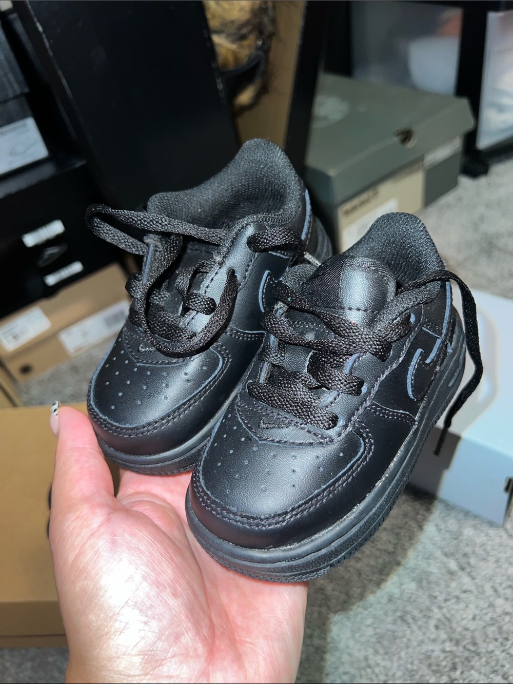 Black Air Force 1s